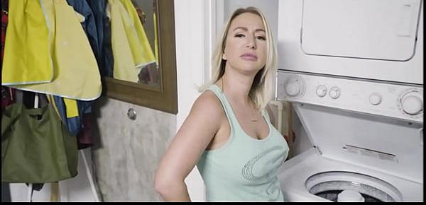  Big Tits Blonde MILF Step Mom Quinn Waters Family Sex With Step Son During Laundry POV